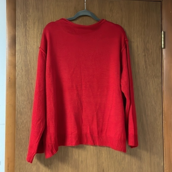 size XL C+D+M red oversized sweater - Picture 6 of 6